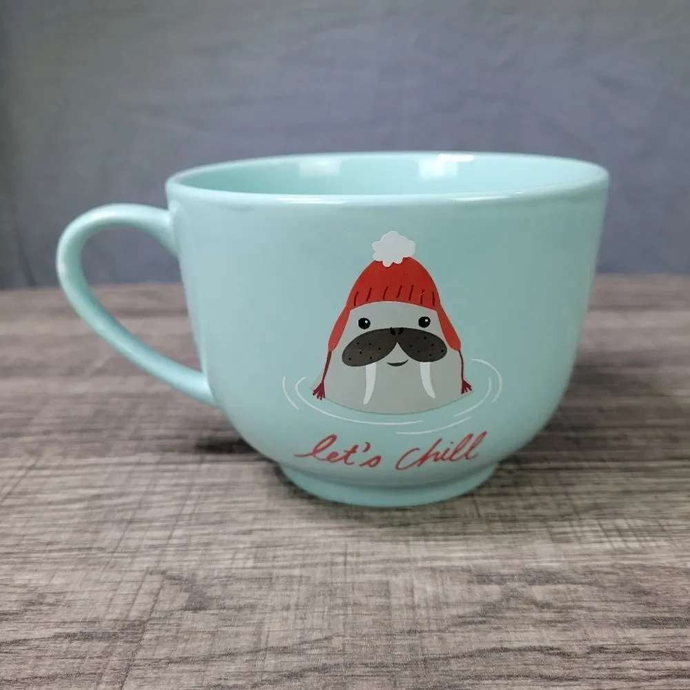 Paper Source 2016 Let's Chill‎ Walrus Mug